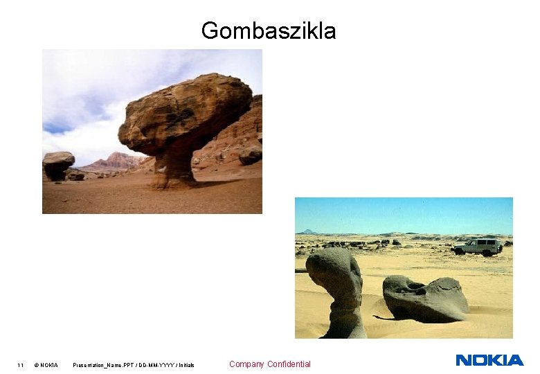 Gombaszikla 11 © NOKIA Presentation_Name. PPT / DD-MM-YYYY / Initials Company Confidential 