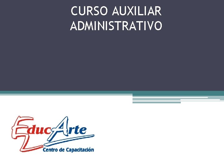 CURSO AUXILIAR ADMINISTRATIVO 