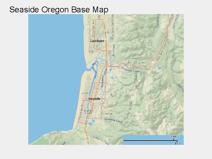 Seaside Oregon Base Map 