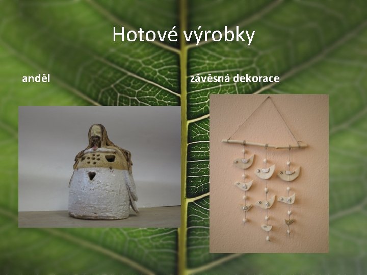 Hotové výrobky anděl závěsná dekorace 