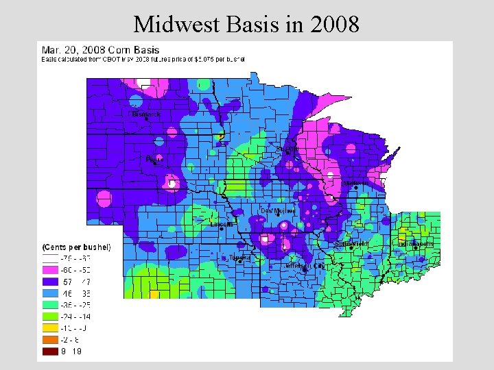 Midwest Basis in 2008 