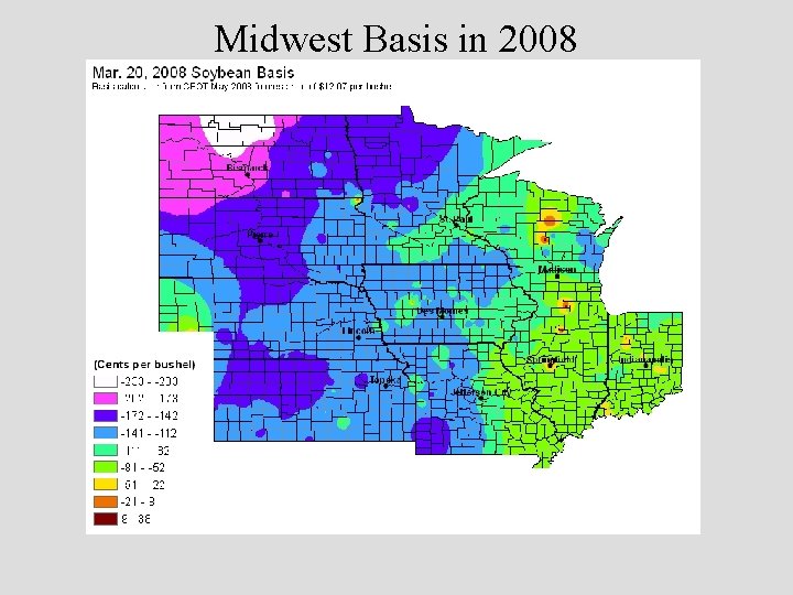 Midwest Basis in 2008 
