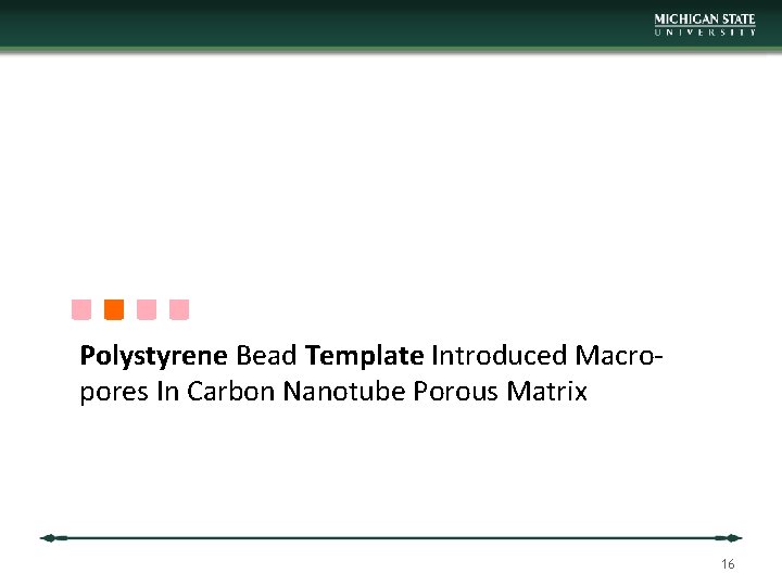 Polystyrene Bead Template Introduced Macropores In Carbon Nanotube Porous Matrix 16 