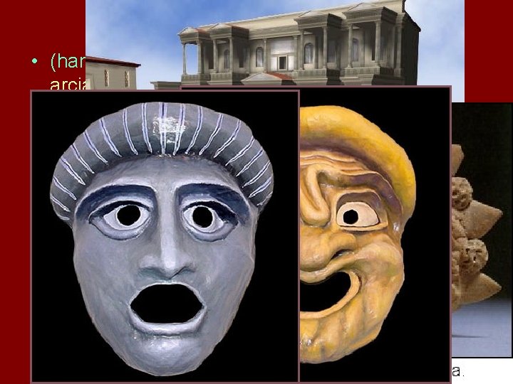  • (hangerősítésre alkalmas? ) maszk - nincs arcjáték • bő papi tóga, •