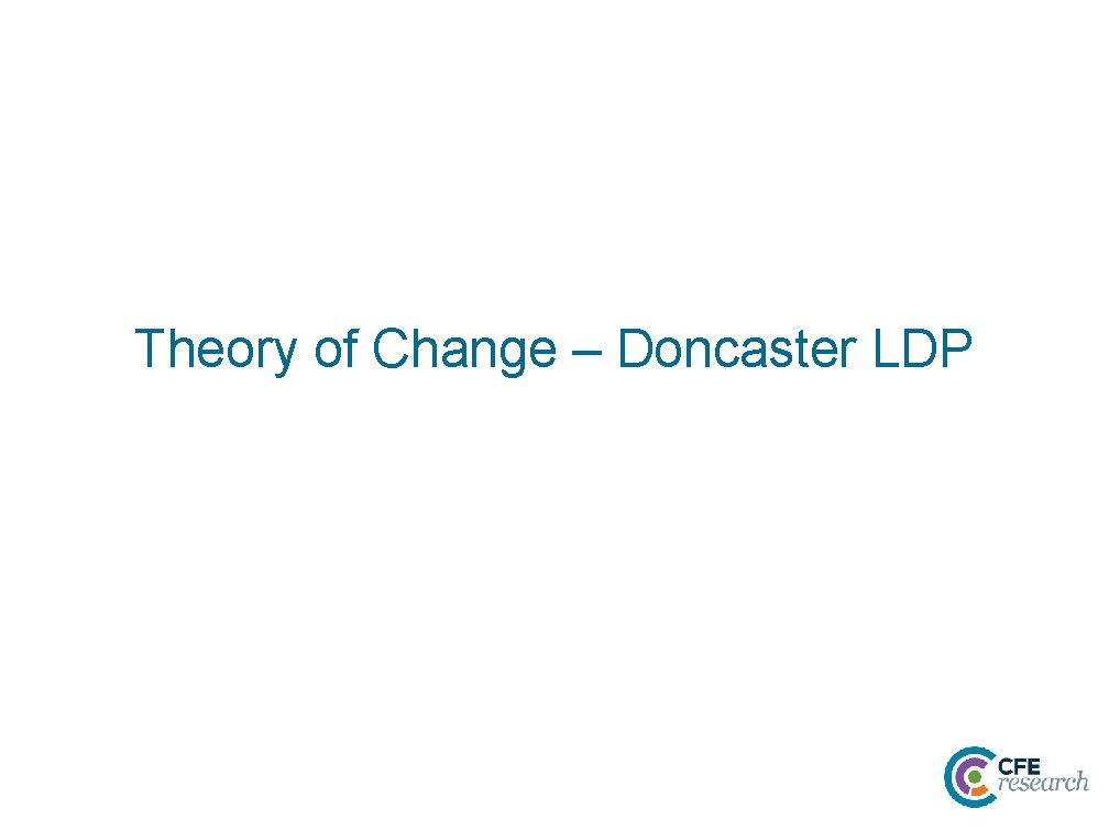 Theory of Change – Doncaster LDP 