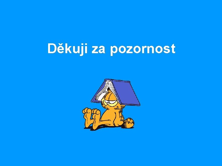 Děkuji za pozornost 