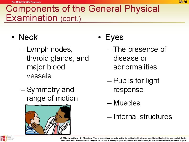 Components of the General Physical Examination (cont. ) • Neck – Lymph nodes, thyroid