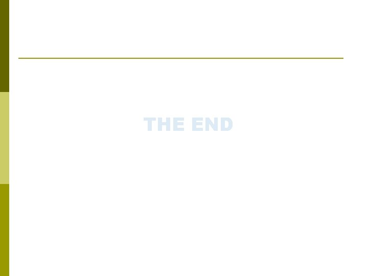 THE END 