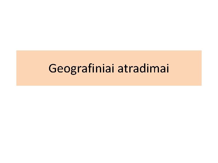 Geografiniai atradimai 