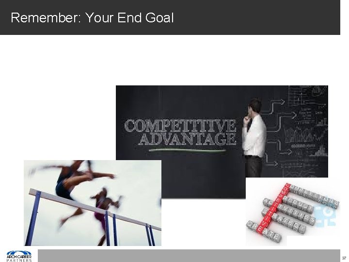 Remember: Your End Goal 37 