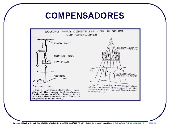 COMPENSADORES Curso de Actualización para Tecnólogos en Radioterapia. ARCAL RLA 6/058 Tema 9: Cuarto