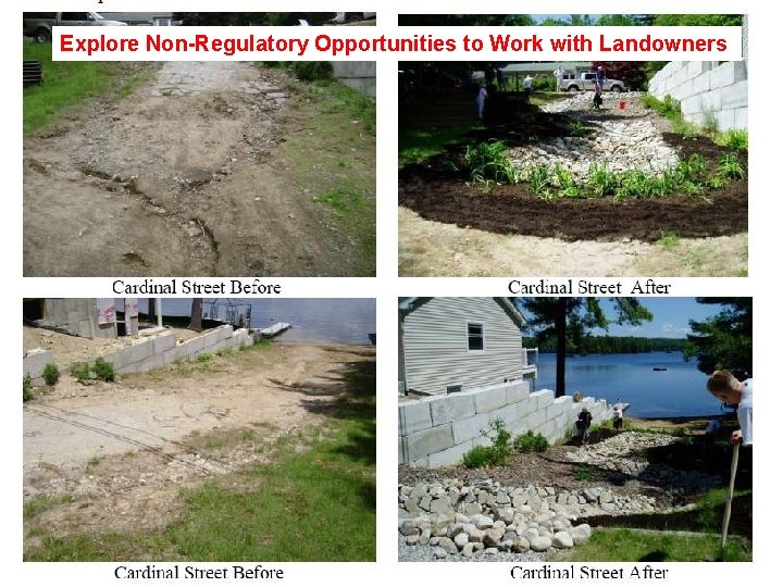 Explore Non-Regulatory Opportunities to Work with Landowners 