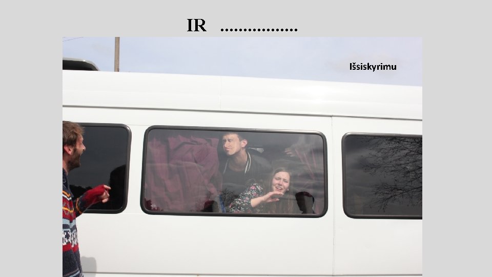IR. . . . Išsiskyrimu 