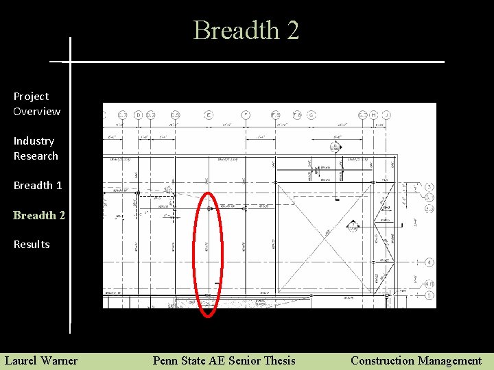 Breadth 2 Project Overview Industry Research Breadth 1 Breadth 2 Results Laurel Warner Penn