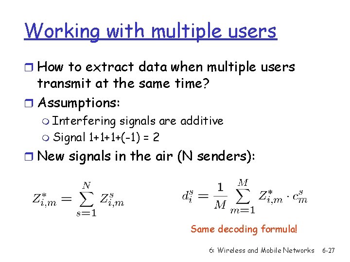 Working with multiple users r How to extract data when multiple users transmit at