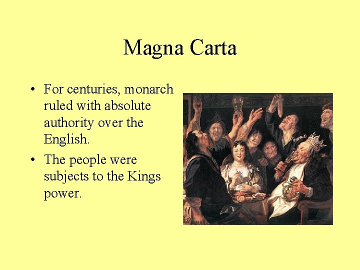 Magna Carta English Bill Of Rights And Mayflower