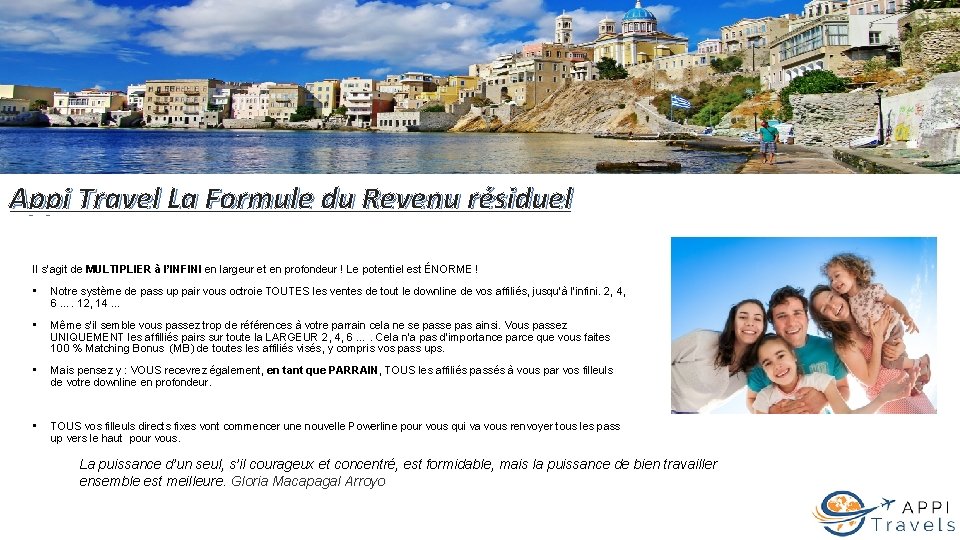 Appi Travel La Formule du Revenu résiduel Il s’agit de MULTIPLIER à l’INFINI en