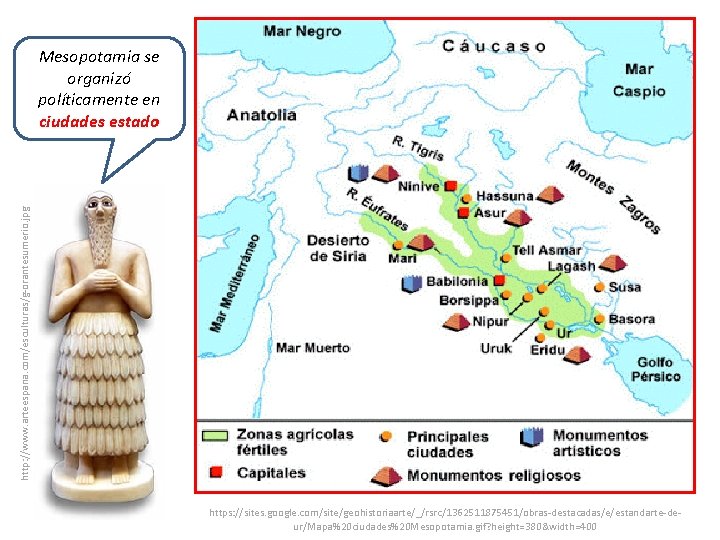 http: //www. arteespana. com/esculturas/g-orantesumerio. jpg Mesopotamia se organizó políticamente en ciudades estado https: //sites.