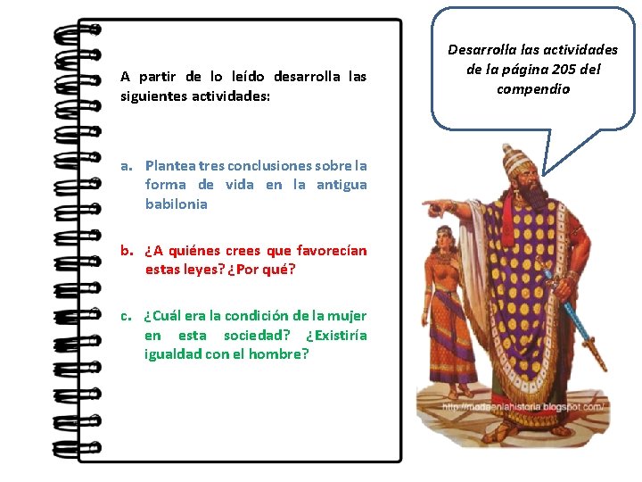 A partir de lo leído desarrolla las siguientes actividades: a. Plantea tres conclusiones sobre