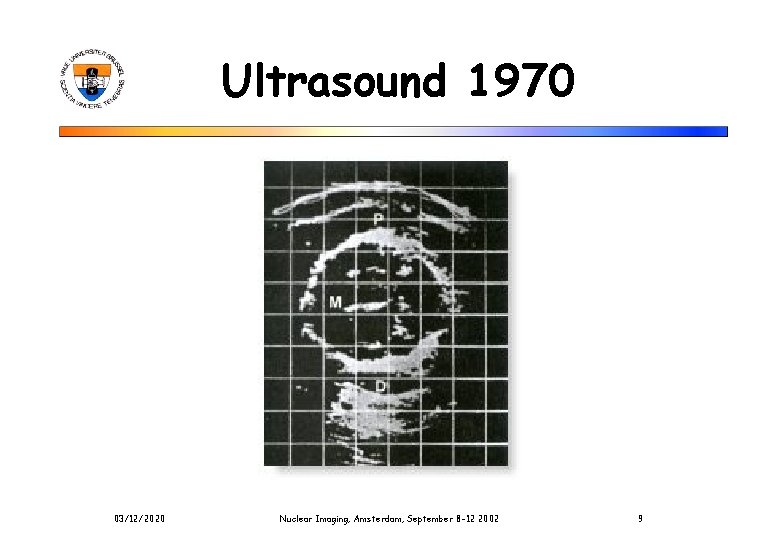 Ultrasound 1970 03/12/2020 Nuclear Imaging, Amsterdam, September 8 -12 2002 9 