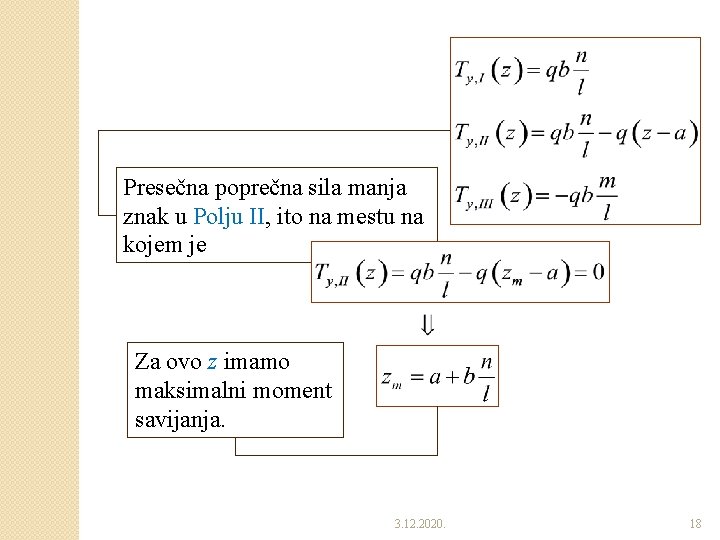 Presečna poprečna sila manja znak u Polju II, ito na mestu na kojem je Presečna poprečna sila manja znak u Polju II, ito na mestu na kojem je