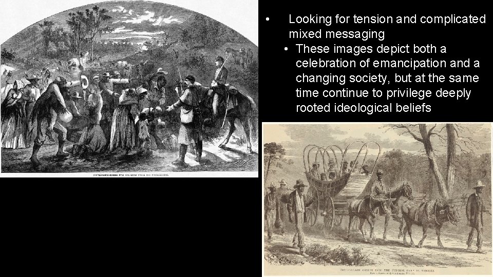  • Looking for tension and complicated mixed messaging • These images depict both