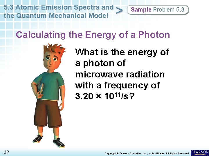 5. 3 Atomic Emission Spectra and the Quantum Mechanical Model > Sample Problem 5.