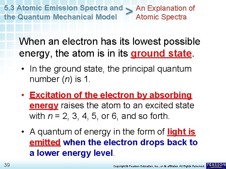 5. 3 Atomic Emission Spectra and the Quantum Mechanical Model > An Explanation of