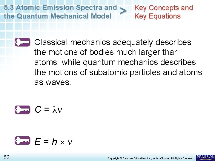 5. 3 Atomic Emission Spectra and the Quantum Mechanical Model > Key Concepts and