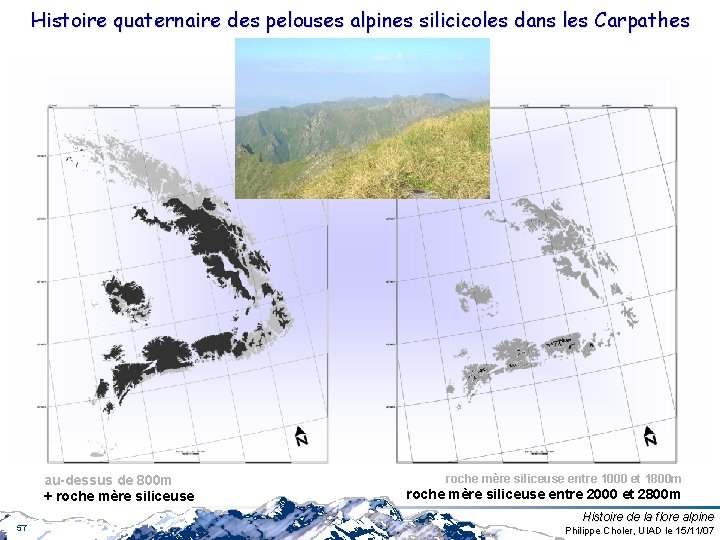 Histoire quaternaire des pelouses alpines silicicoles dans les Carpathes au-dessus de 800 m + Histoire quaternaire des pelouses alpines silicicoles dans les Carpathes au-dessus de 800 m +