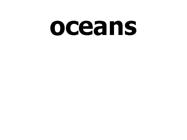 oceans 