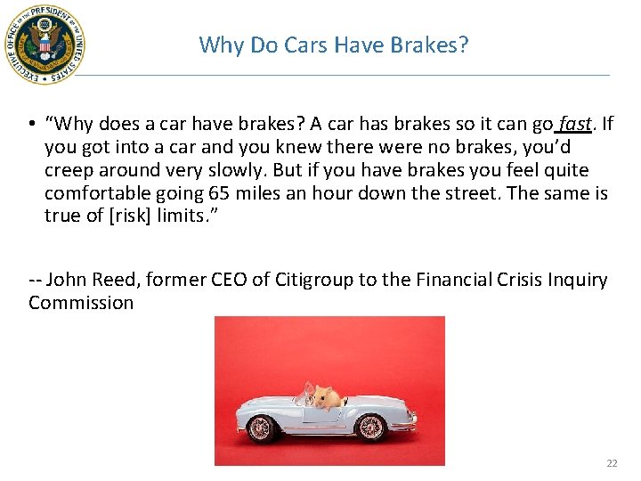 Why Do Cars Have Brakes? • “Why does a car have brakes? A car