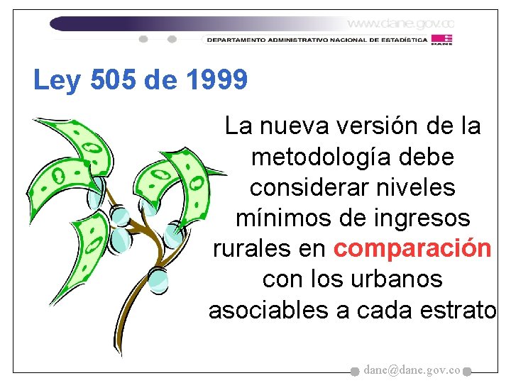 Ley 505 de 1999 La nueva versión de la metodología debe considerar niveles mínimos