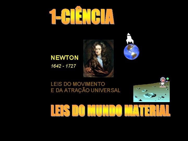 NEWTON 1642 - 1727 LEIS DO MOVIMENTO E DA ATRAÇÃO UNIVERSAL 