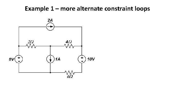 Example 1 – more alternate constraint loops 
