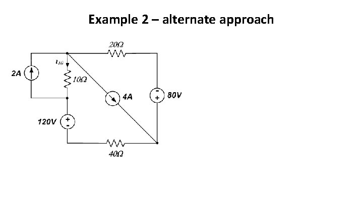 Example 2 – alternate approach 