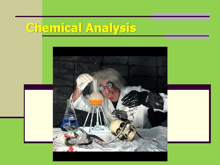 Chemical Analysis 