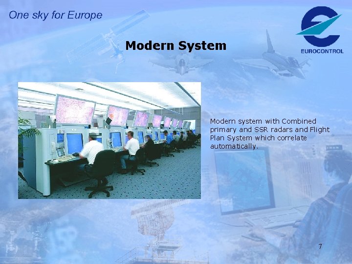 Modern System Modern system with Combined primary and SSR radars and Flight Plan System