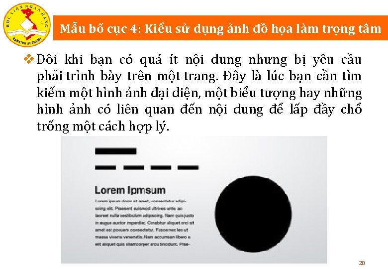 Mẫu bố cục 4: Kiểu sử dụng ảnh đồ họa làm trọng tâm v
