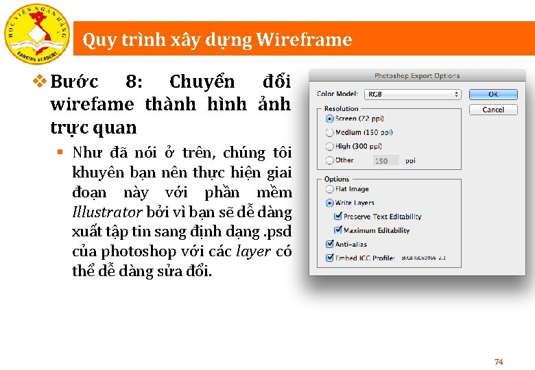 Quy trình xây dựng Wireframe v Bước 8: Chuyển đổi wirefame thành hình ảnh