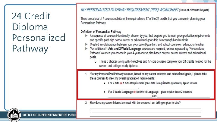 24 Credit Diploma Personalized Pathway 10/2018 | 15 24 Credit Diploma Personalized Pathway 10/2018 | 15
