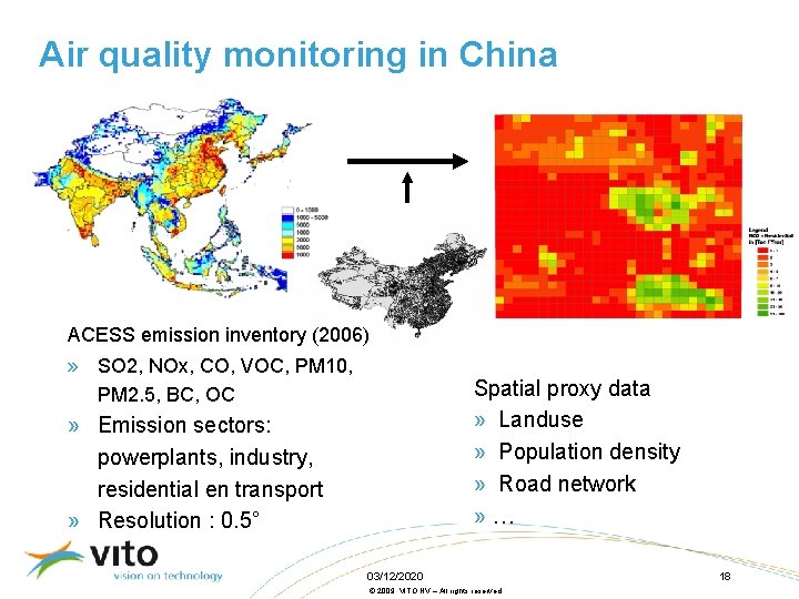 Air quality monitoring in China ACESS emission inventory (2006) » SO 2, NOx, CO,