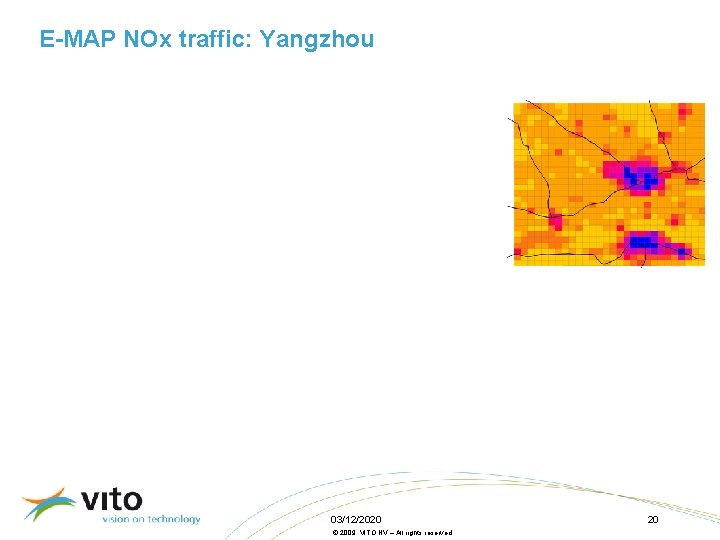 E-MAP NOx traffic: Yangzhou 03/12/2020 © 2009, VITO NV – All rights reserved 20