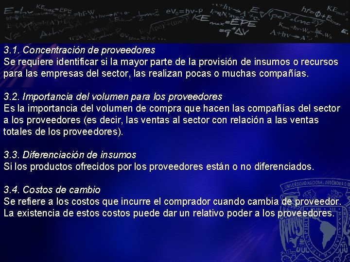 3. 1. Concentración de proveedores Se requiere identificar si la mayor parte de la