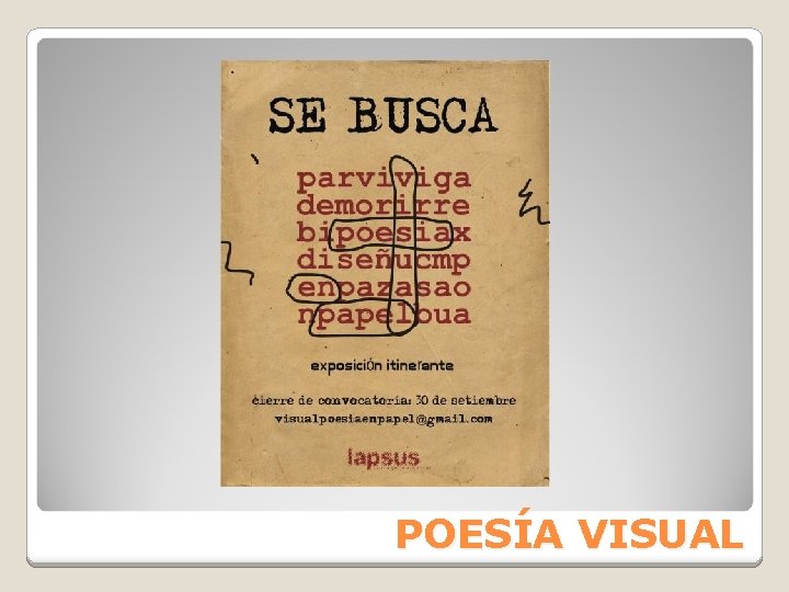 POESÍA VISUAL 
