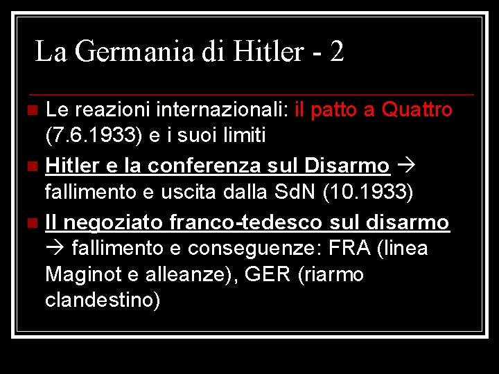 La Germania di Hitler - 2 Le reazioni internazionali: il patto a Quattro (7.
