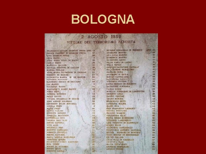 BOLOGNA 