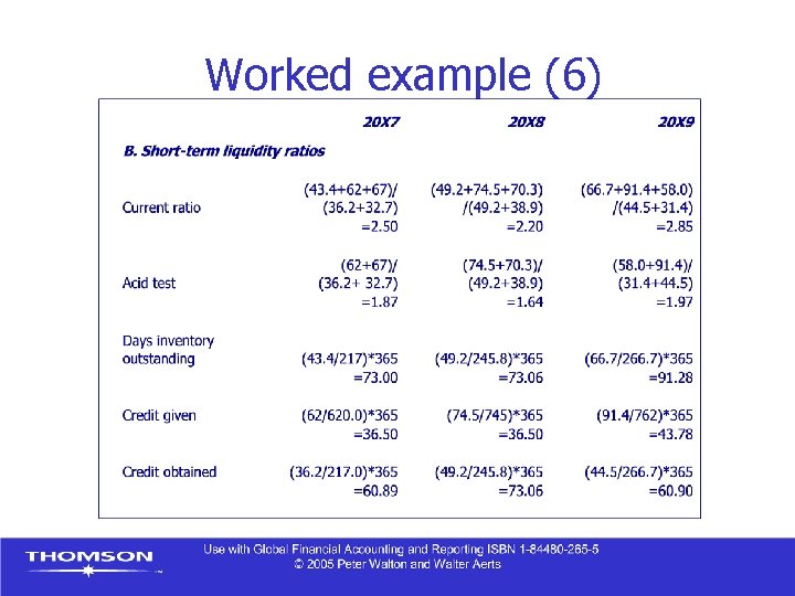 Worked example (6) 