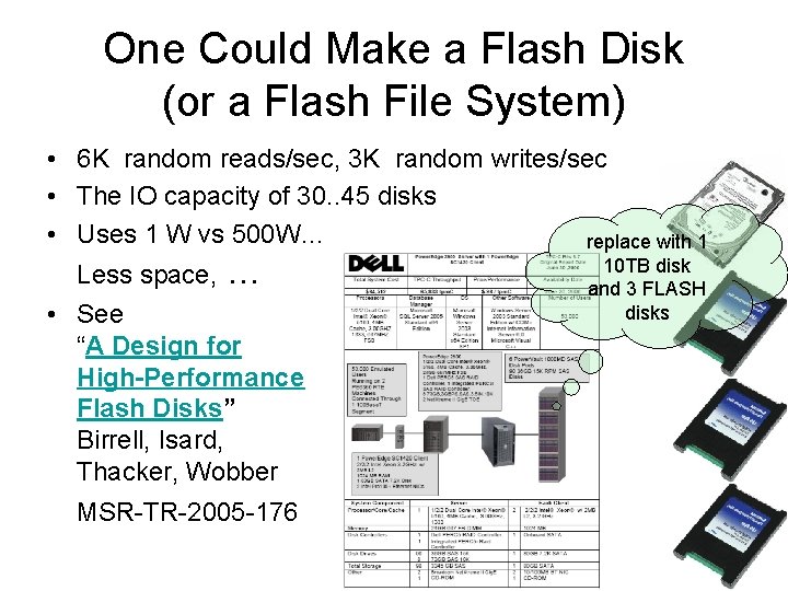 One Could Make a Flash Disk (or a Flash File System) • 6 K