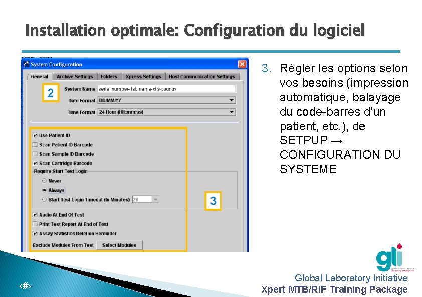 Installation optimale: Configuration du logiciel 3. Régler les options selon Windows XP vos besoins